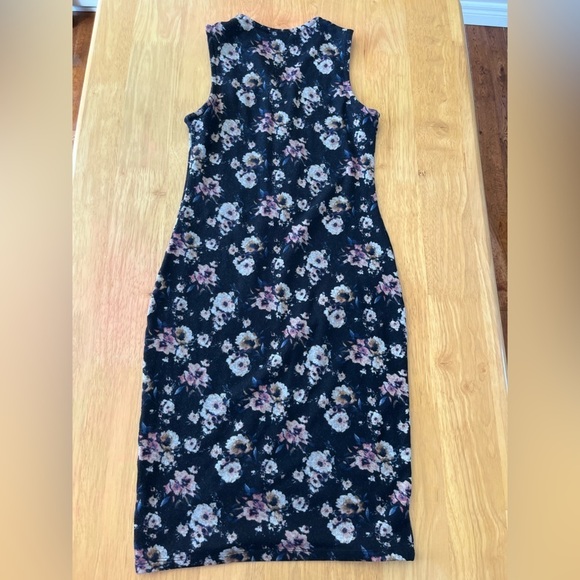Iris Los Angeles Floral Dress Bodycon size large - Picture 6 of 8